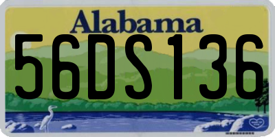 AL license plate 56DS136