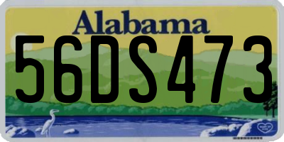 AL license plate 56DS473