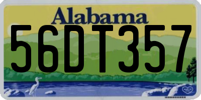 AL license plate 56DT357