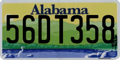 AL license plate 56DT358