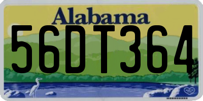 AL license plate 56DT364