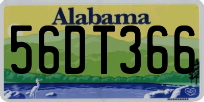 AL license plate 56DT366