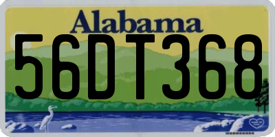 AL license plate 56DT368