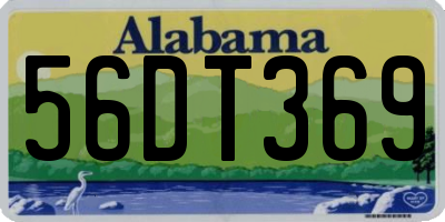 AL license plate 56DT369