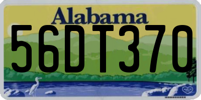 AL license plate 56DT370