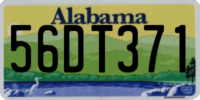 AL license plate 56DT371