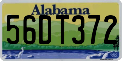 AL license plate 56DT372