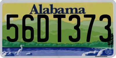 AL license plate 56DT373