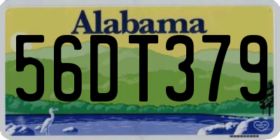 AL license plate 56DT379
