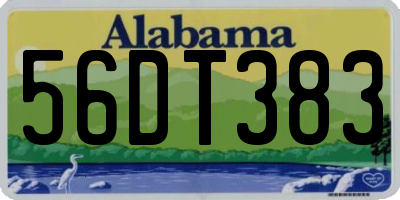 AL license plate 56DT383