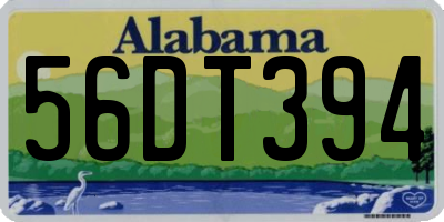 AL license plate 56DT394
