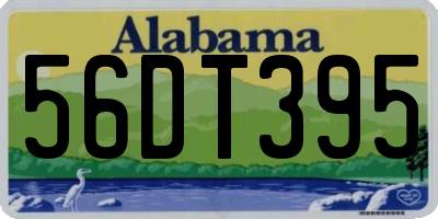 AL license plate 56DT395