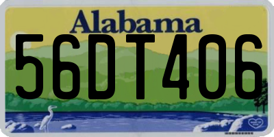 AL license plate 56DT406