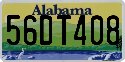 AL license plate 56DT408