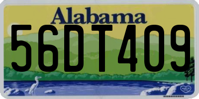AL license plate 56DT409