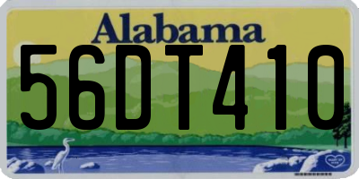 AL license plate 56DT410