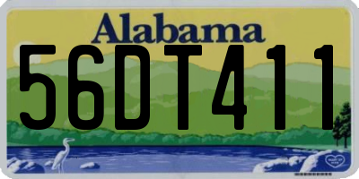 AL license plate 56DT411