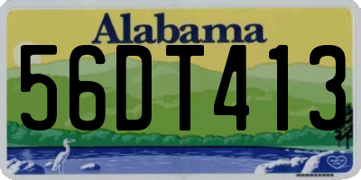 AL license plate 56DT413