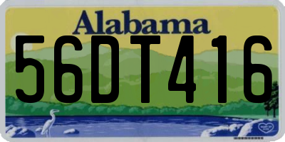 AL license plate 56DT416