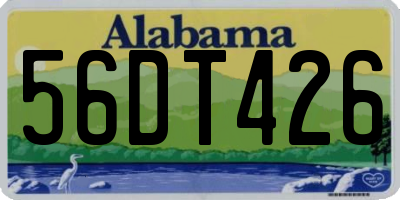 AL license plate 56DT426