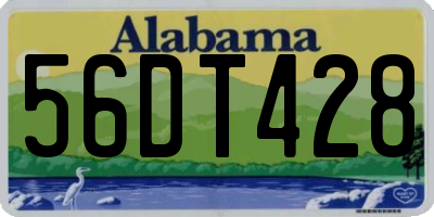 AL license plate 56DT428