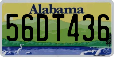 AL license plate 56DT436