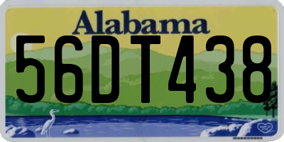 AL license plate 56DT438