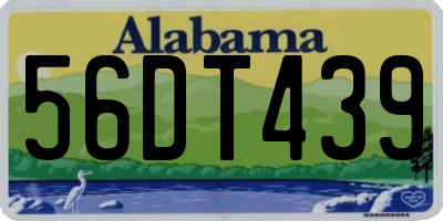 AL license plate 56DT439