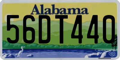 AL license plate 56DT440