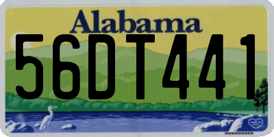 AL license plate 56DT441