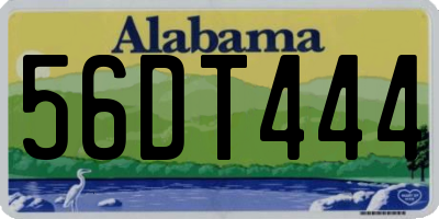 AL license plate 56DT444