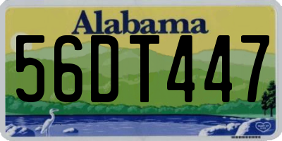 AL license plate 56DT447