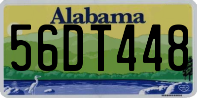AL license plate 56DT448