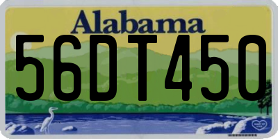 AL license plate 56DT450