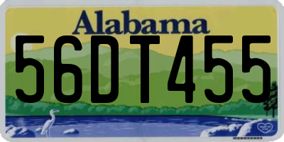 AL license plate 56DT455