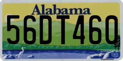 AL license plate 56DT460