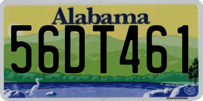 AL license plate 56DT461