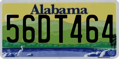 AL license plate 56DT464