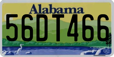 AL license plate 56DT466