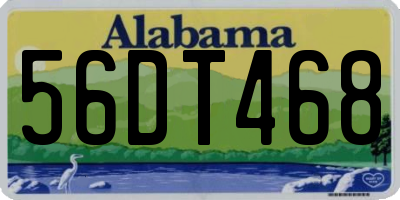 AL license plate 56DT468