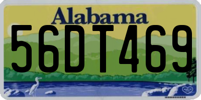 AL license plate 56DT469