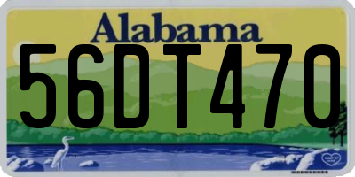 AL license plate 56DT470