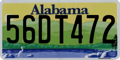 AL license plate 56DT472