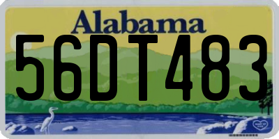 AL license plate 56DT483