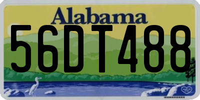 AL license plate 56DT488