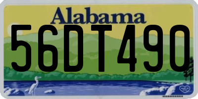 AL license plate 56DT490