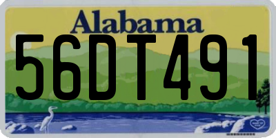 AL license plate 56DT491