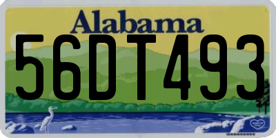 AL license plate 56DT493