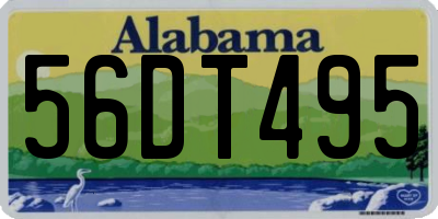 AL license plate 56DT495