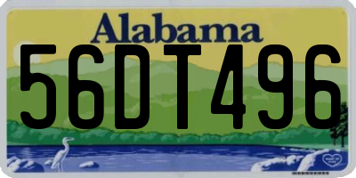 AL license plate 56DT496
